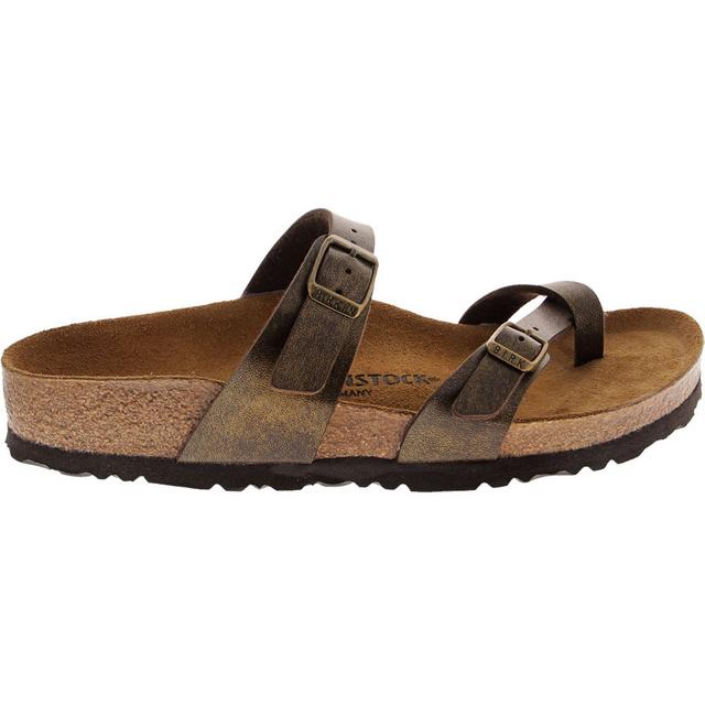 Women's Birkenstock Mayari Footbed Sandals in GOLD BROWN color