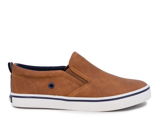 Boys' Nautica LIttle Kid & Big Kid Akeley Boat Shoes in Tan color