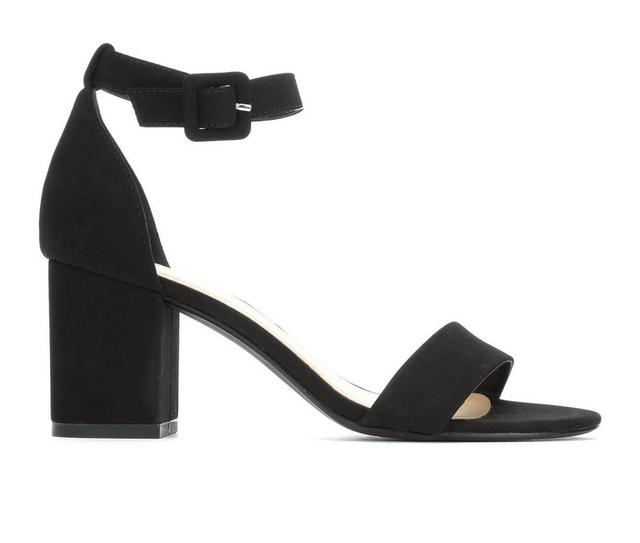 Women's City Classified Cake Heeled Sandals in Black color