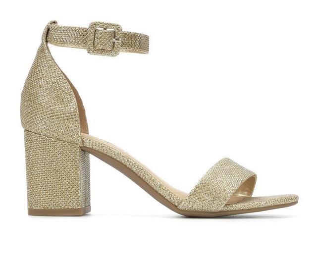 Women's City Classified Cake Block-Heeled Sandals in Lt Gold Shimmer color