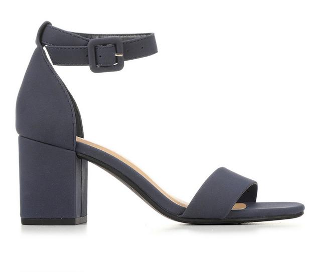 Women's City Classified Cake Block-Heeled Sandals in Navy color