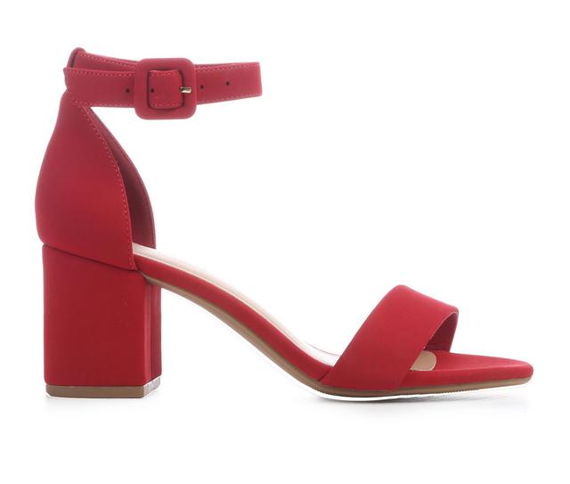 Women's City Classified Cake Block-Heeled Sandals in Lipstick color