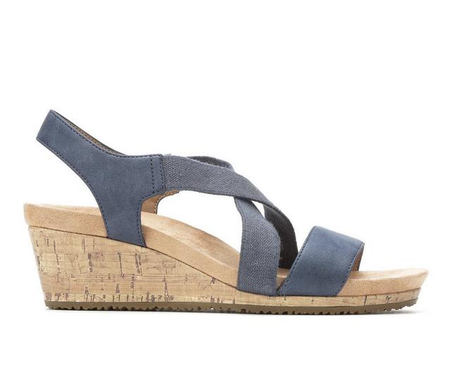 Women's LifeStride Mexico Wedges in Navy color