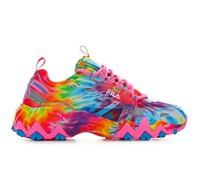 Women's Fila Oakmont TR Sneakers in Pink/Tie Dye color