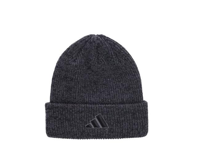 Adidas Men's Team Issue Fold Beanie in Black-Onix Grey color