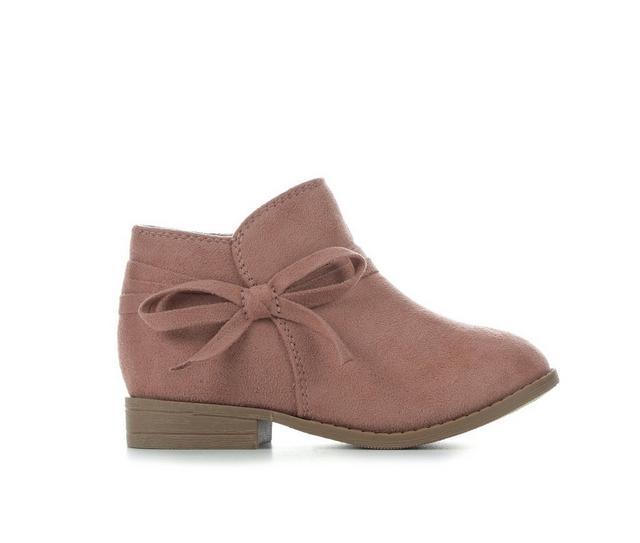 Girls' Unr8ed Toddler Reece Booties in Dark Blush color