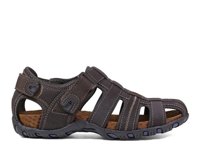 Men's Nunn Bush Rio Brave Fisherman Outdoor Sandals in Brown color