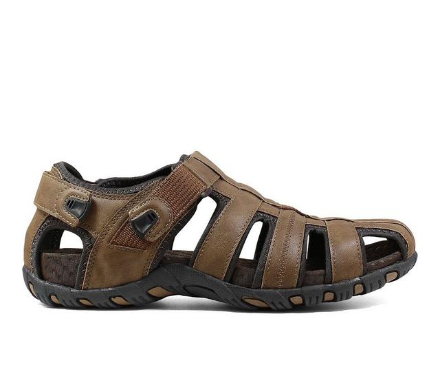 Men's Nunn Bush Rio Brave Fisherman Outdoor Sandals in Tan color