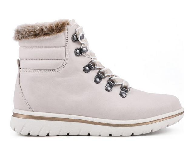 Women's Cliffs by White Mountain Hallett Booties in Winter White color
