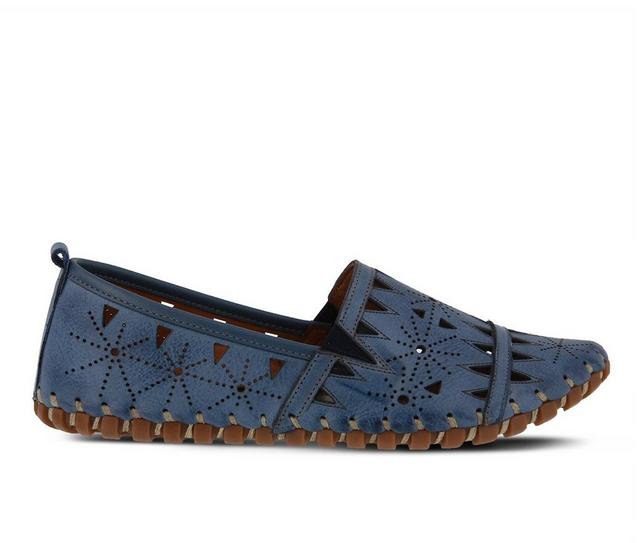 Women's SPRING STEP Fusaro Flats in Blue color