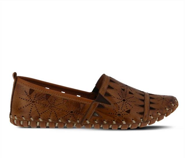 Women's SPRING STEP Fusaro Flats in Brown color
