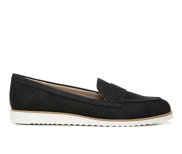 Women's LifeStride Zee Loafers in Black Suede color