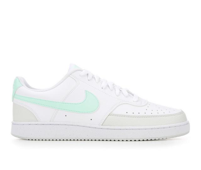Men's Nike Court Vision Low Sustainable Sneakers in Mint/Wh/Dust100 color