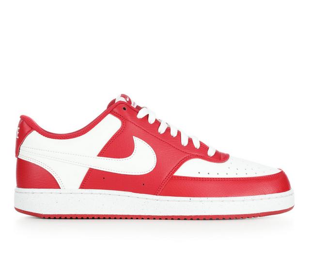 Men's Nike Court Vision Low Sustainable Sneakers in Red color