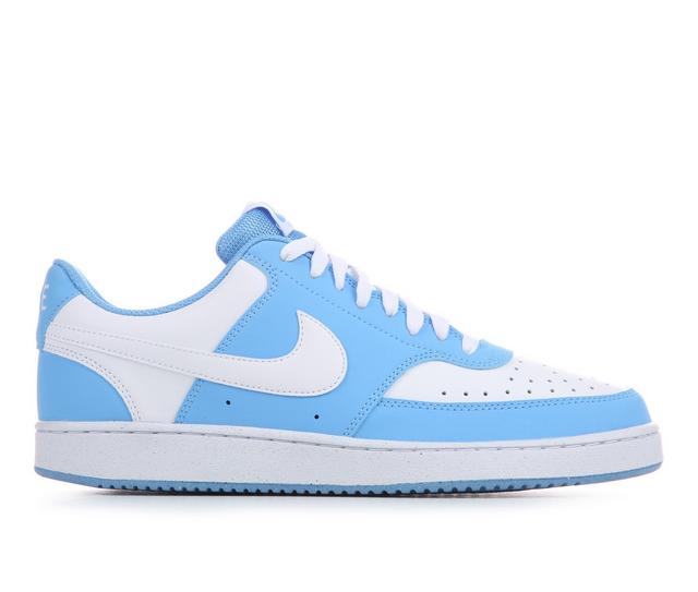 Men's Nike Court Vision Low Sustainable Sneakers in Blue/White color