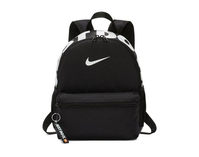 Nike Brasilia JDI Mini Sustainable Mini Backpack in Black/White color