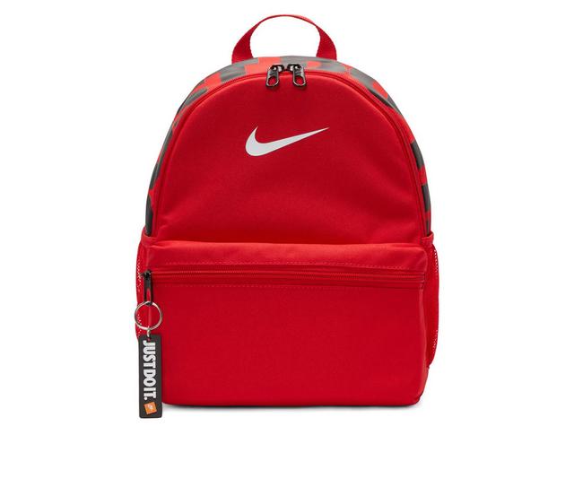 Nike Brasilia JDI Mini Sustainable Mini Backpack in Univ Red/ Blk color