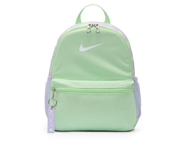 Nike Brasilia JDI Mini Sustainable Mini Backpack in Vapor Green color