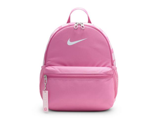 Nike Brasilia JDI Mini Sustainable Mini Backpack in Magic Flamingo color
