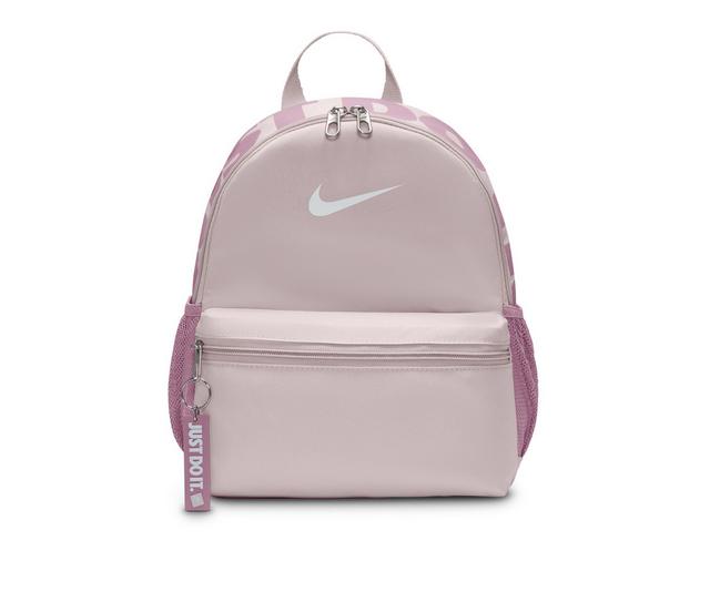 Nike Brasilia JDI Mini Sustainable Mini Backpack in Platinum Violet color