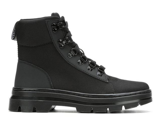 Women's Dr. Martens Combs Combat Boots in Black color