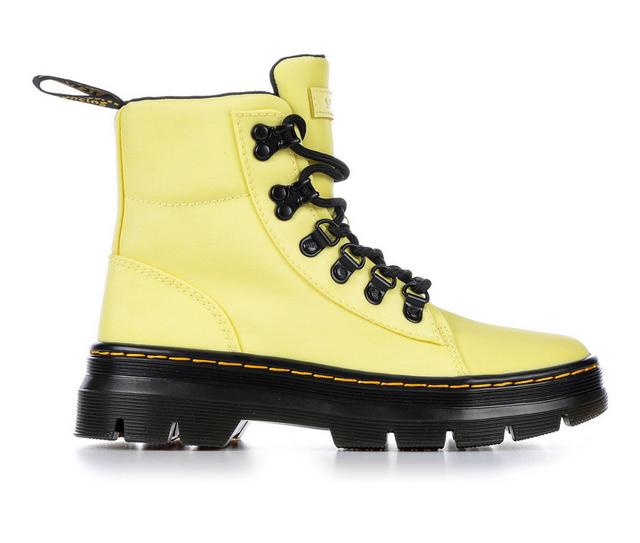 Women's Dr. Martens Combs Combat Boots in Lemon color