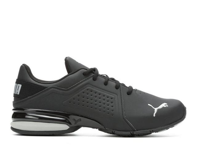 Men's Puma Viz Runner Sneakers in Black/Silver color