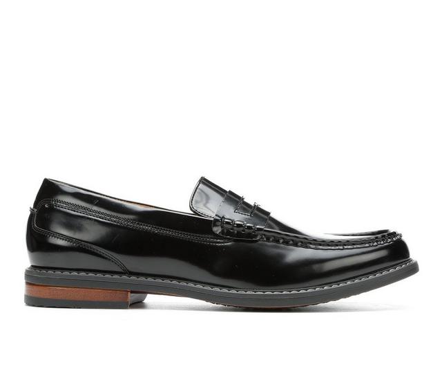 Men's Nunn Bush Colter Slip-On Dress Loafers in Black color