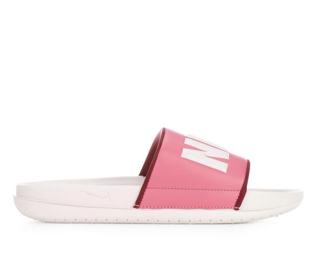 Women's Nike Off Court Sport Slides in Peony/Prl Pink color