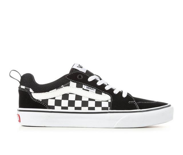 Men's Vans Filmore Skate Shoes in Black/Wht Check color
