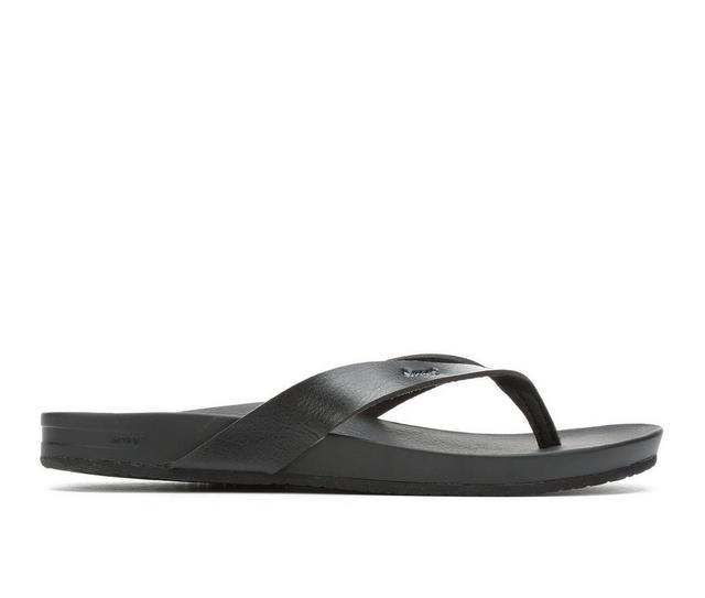 Women's Reef Cushion Bounce Court Flip-Flops in Black color