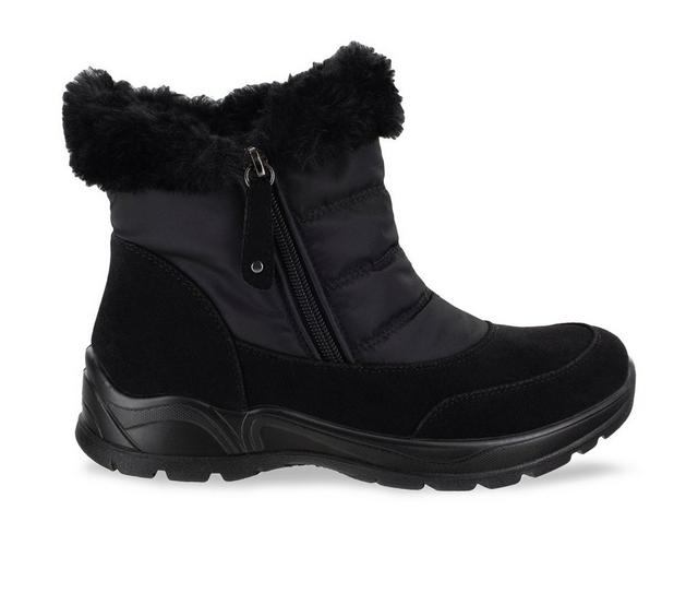 Women's Easy Street Frosty Winter Boots in Black color