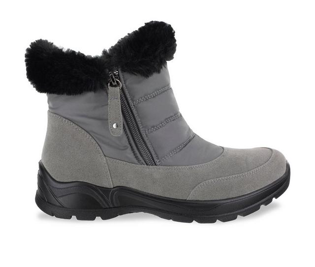 Women's Easy Street Frosty Winter Boots in Grey color