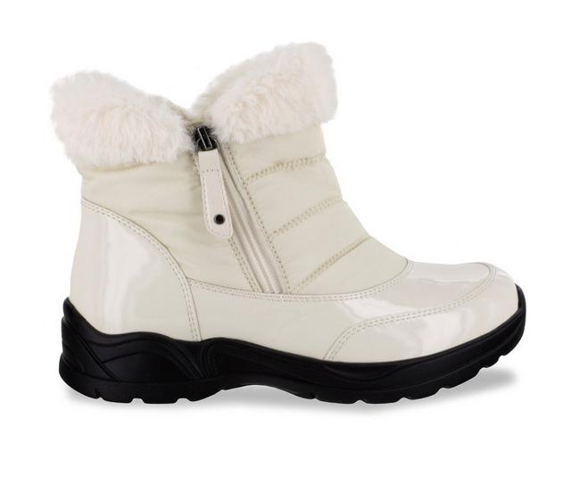 Women's Easy Street Frosty Winter Boots in Winter White color