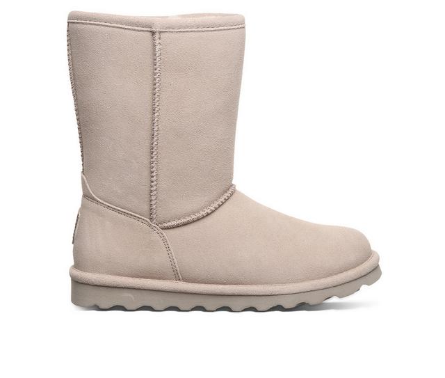 Women's Bearpaw Elle Short Winter Boots in Mushroom color