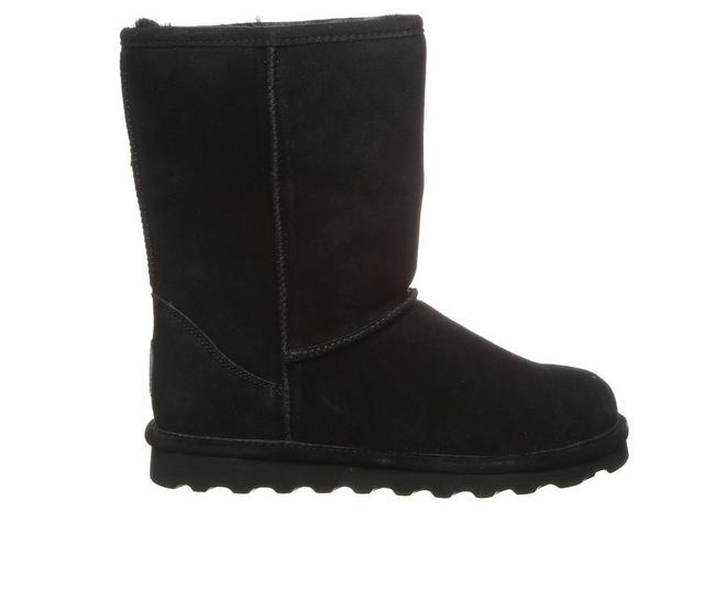 Women's Bearpaw Elle Short Wide Width Winter Boots in Black color