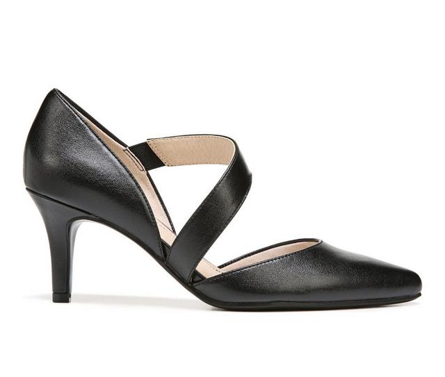Women's LifeStride Suki Pumps in Black PU color