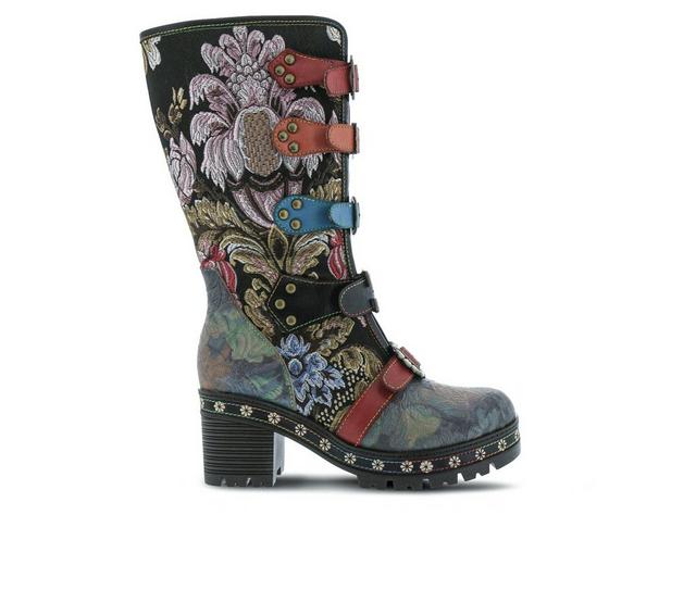 Women's L'Artiste Brazen Knee High Boots in Black Multi color