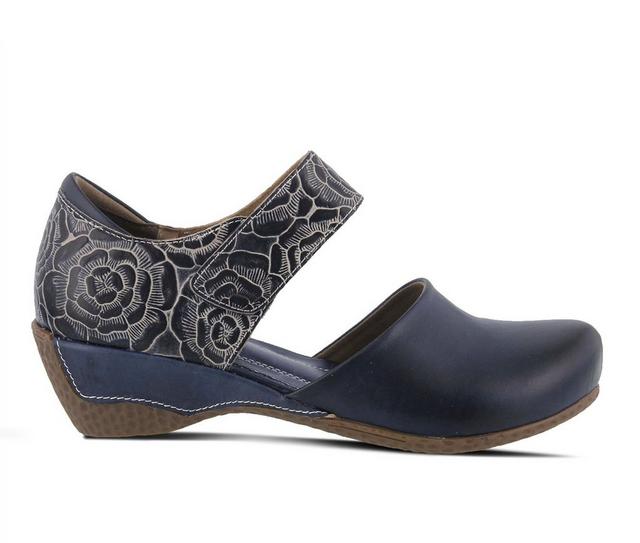 Women's L'Artiste Gloss-Pansy Clogs in Navy color