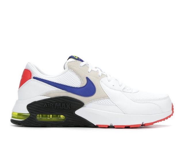 Men's Nike Air Max Excee Sneakers in Wht/Blu/Blk/Red color