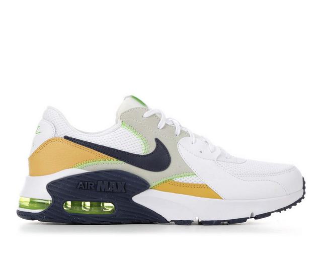 Men's Nike Air Max Excee Sneakers in White/Gold/Gree color
