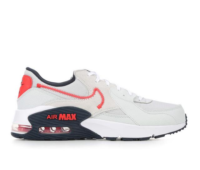 Men's Nike Air Max Excee Sneakers in Gray/Red/Navy color