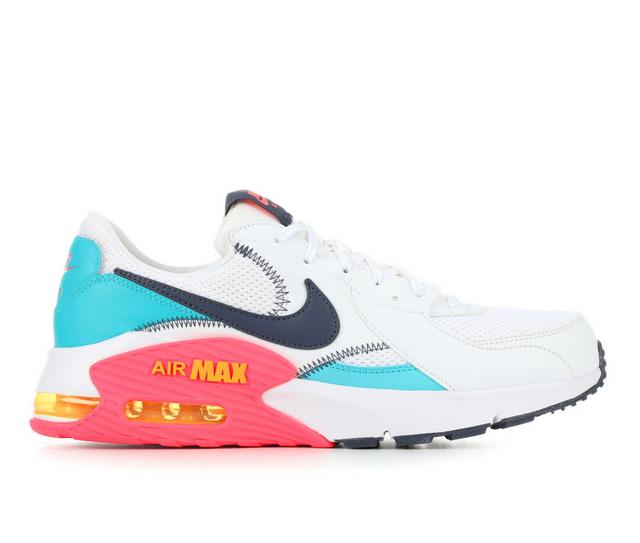 Men's Nike Air Max Excee Sneakers in Wht/Blu/Ylw 100 color