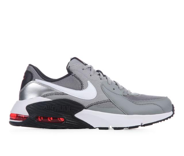 Men's Nike Air Max Excee Sneakers in Gry/Wht/Blk/Rd color