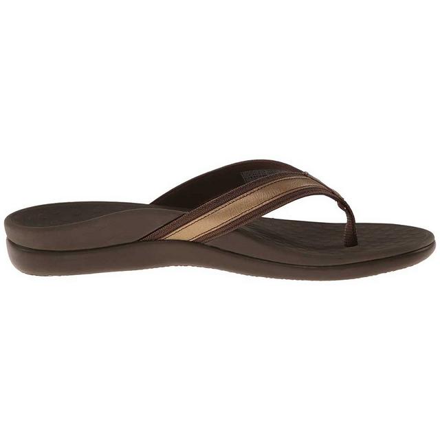 Women's Vionic Tide II Flip-Flops in Bronze Metallic color