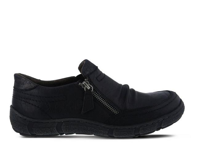 Women's SPRING STEP Juney Slip-On Shoes in Black color