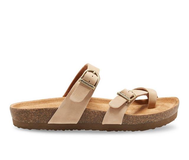 Women's Eastland Tiogo Footbed Sandals in Sand color
