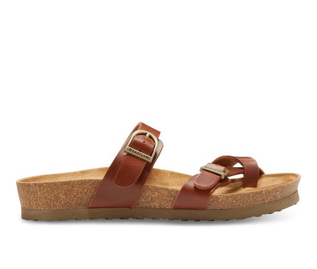 Women's Eastland Tiogo Footbed Sandals in Tan color