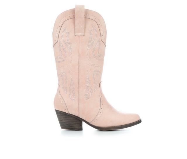 Women's Sugar Tammy Cowboy Boots in Light Pink color