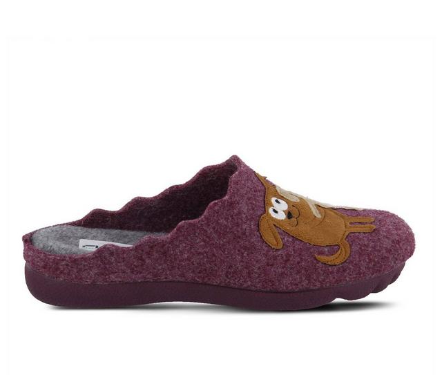 Flexus Petlove Slippers in Bordeaux Multi color